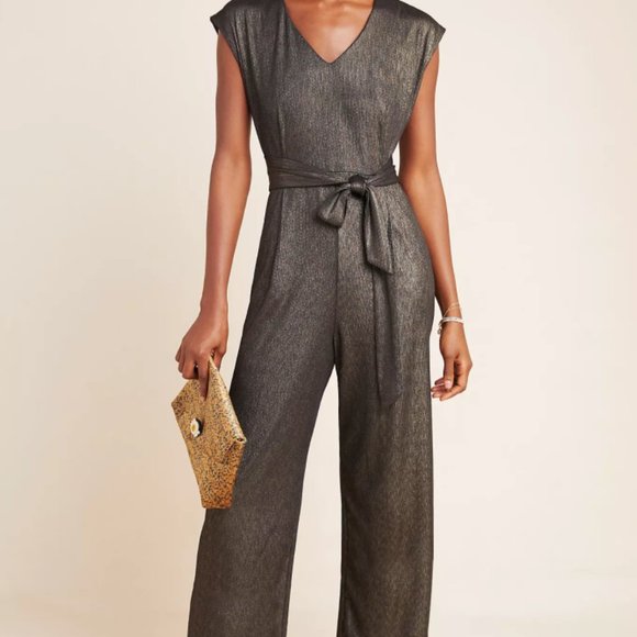 NEW! Pandita Metallic Jumpsuit Anthropologie - Picture 3 of 15